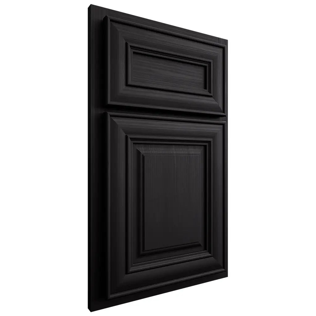 Shiloh Cabinetry Partial Overlay Kendall White Oak Rift Cut Espresso Door