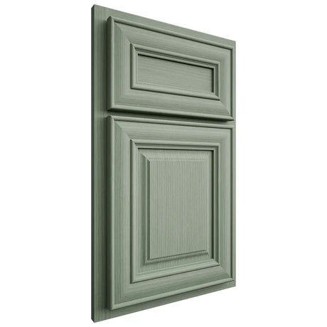 Shiloh Cabinetry Partial Overlay Kendall White Oak Rift Cut Moss Door