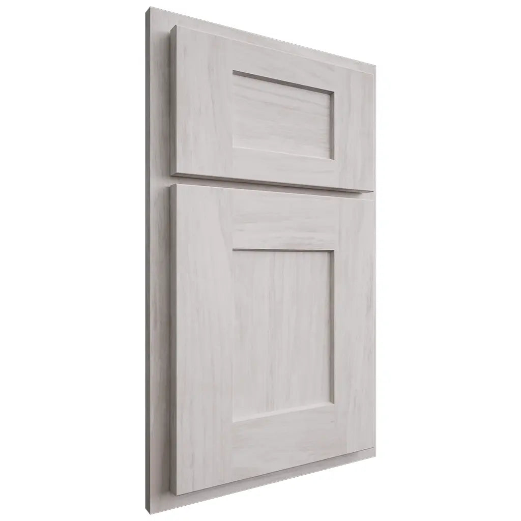 Shiloh Cabinetry Partial Overlay Lancaster Alder Plain Cut Cotton Door