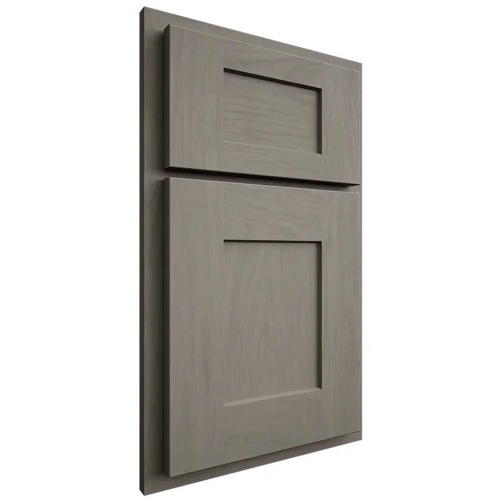 Shiloh Cabinetry Partial Overlay Lancaster Alder Plain Cut Thyme Door