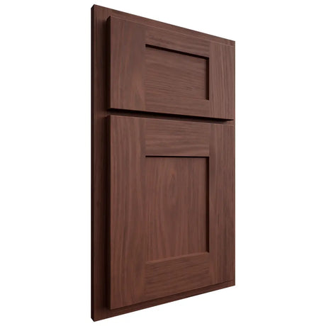 Shiloh Cabinetry Partial Overlay Lancaster Cherry Plain Cut Bourbon Door