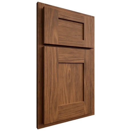 Shiloh Cabinetry Partial Overlay Lancaster Cherry Plain Cut Carob Door