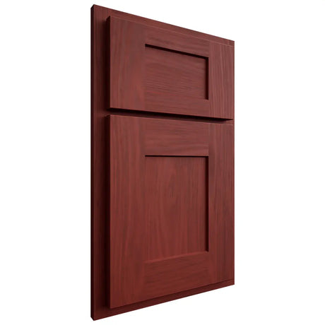 Shiloh Cabinetry Partial Overlay Lancaster Cherry Plain Cut Red Door