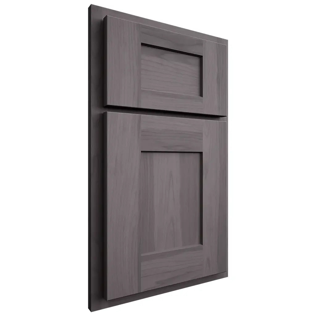 Shiloh Cabinetry Partial Overlay Lancaster Hickory Plain Cut Cadet Door