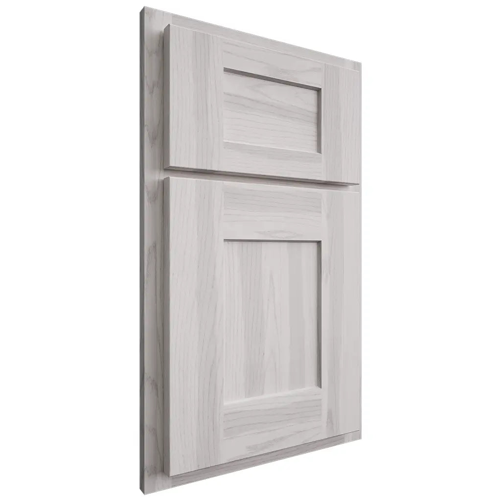 Shiloh Cabinetry Partial Overlay Lancaster Hickory Plain Cut Cotton Door