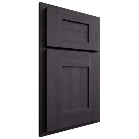 Shiloh Cabinetry Partial Overlay Lancaster Hickory Plain Cut Harbor Door