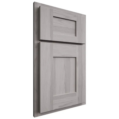 Shiloh Cabinetry Partial Overlay Lancaster Hickory Plain Cut Stratus Door