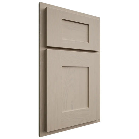 Shiloh Cabinetry Partial Overlay Lancaster Maple Plain Cut Pebble Door