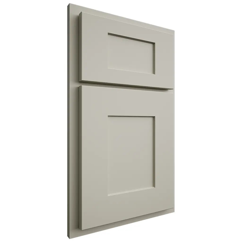 Shiloh Cabinetry Partial Overlay Lancaster Paintable Clary Sage Door