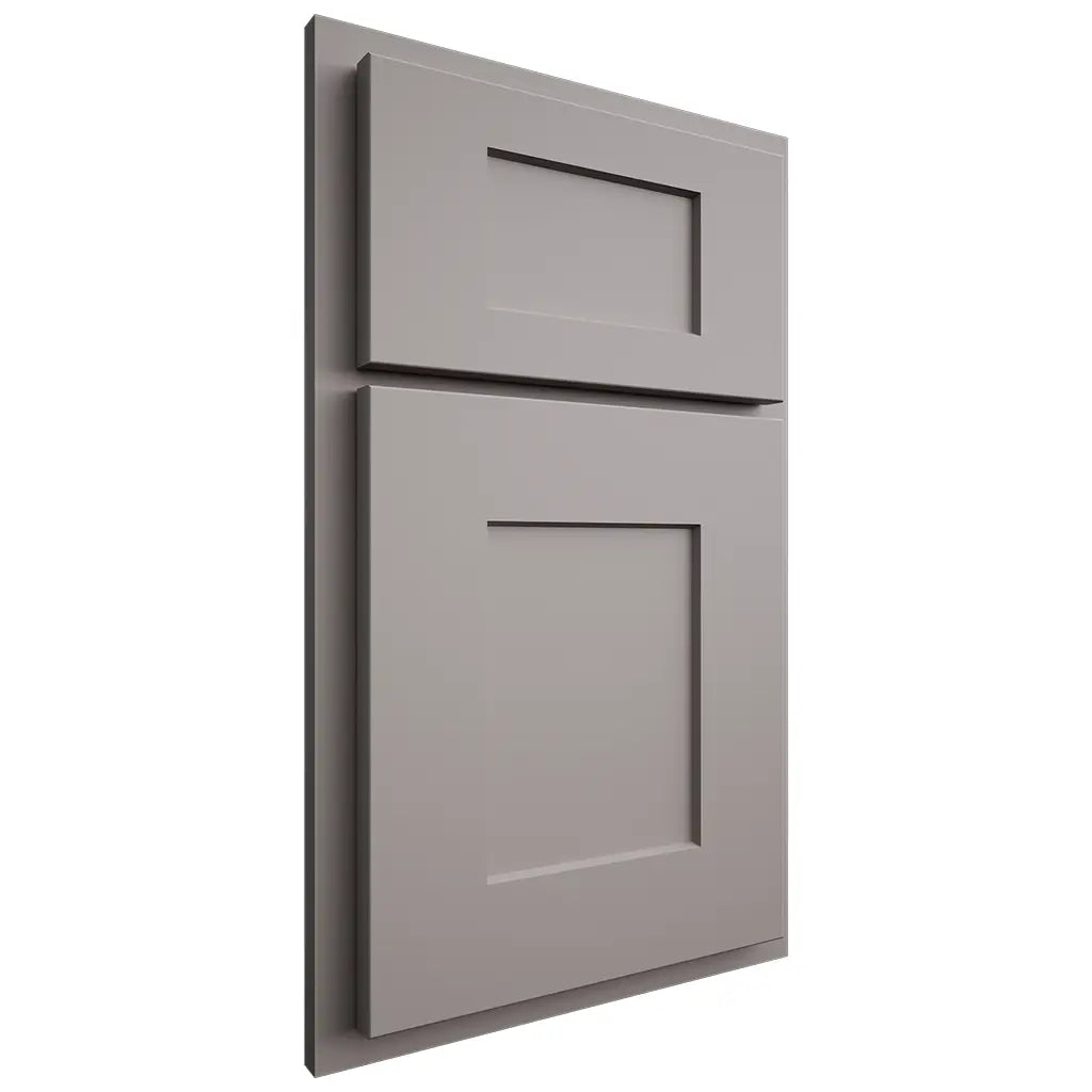 Shiloh Cabinetry Partial Overlay Lancaster Paintable Dovetail Gray Door
