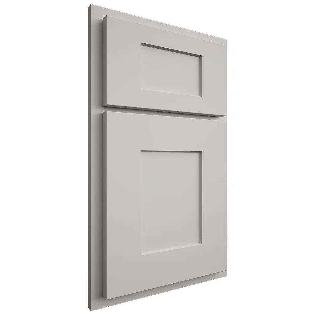 Shiloh Cabinetry Partial Overlay Lancaster Paintable Mindful Gray Door
