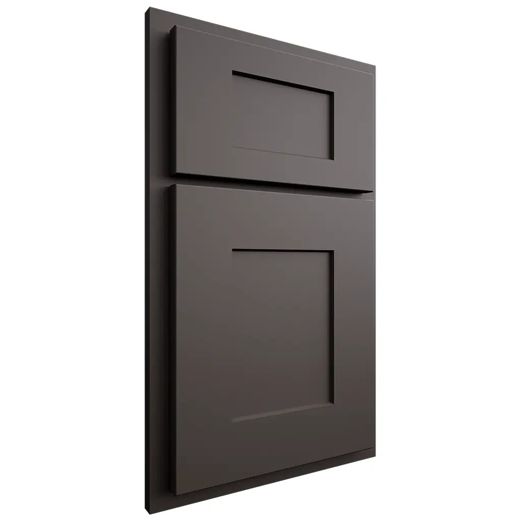 Shiloh Cabinetry Partial Overlay Lancaster Paintable Urbane Bronze Door