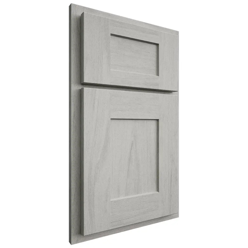 Shiloh Cabinetry Partial Overlay Lancaster Poplar Plain Cut Stratus Door