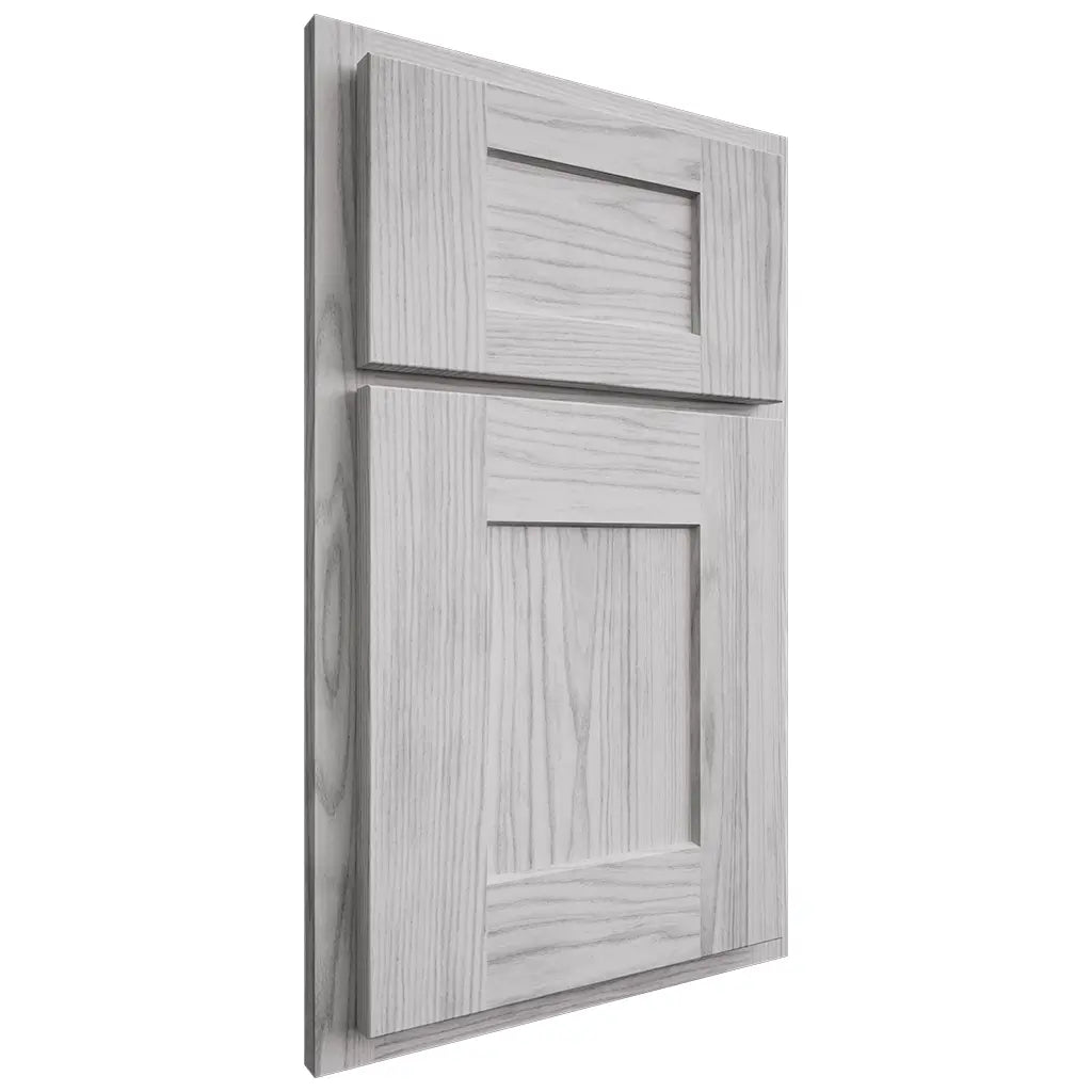 Shiloh Cabinetry Partial Overlay Lancaster Walnut Plain Cut Stratus Door