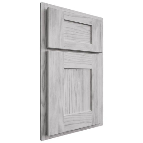 Shiloh Cabinetry Partial Overlay Lancaster Walnut Plain Cut Stratus Door