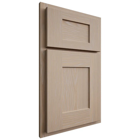 Shiloh Cabinetry Partial Overlay Lancaster White Oak Plain Cut Straw Door