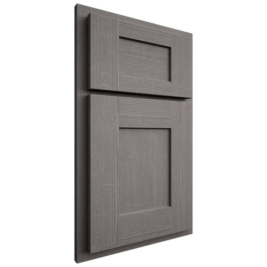 Shiloh Cabinetry Partial Overlay Lancaster White Oak Quarter Sawn Flagstone Door