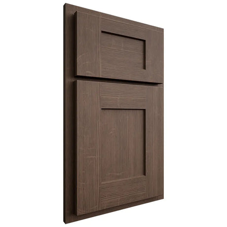 Shiloh Cabinetry Partial Overlay Lancaster White Oak Quarter Sawn Mineral Door