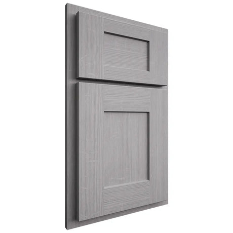 Shiloh Cabinetry Partial Overlay Lancaster White Oak Quarter Sawn Stratus Door