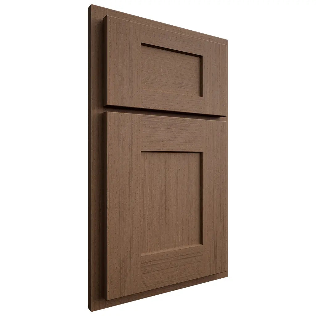 Shiloh Cabinetry Partial Overlay Lancaster White Oak Rift Cut Autumn Door