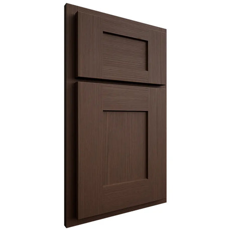 Shiloh Cabinetry Partial Overlay Lancaster White Oak Rift Cut Braun Door