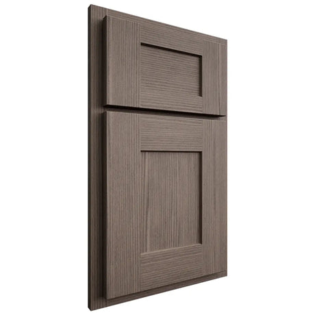 Shiloh Cabinetry Partial Overlay Lancaster White Oak Rift Cut Clay Door
