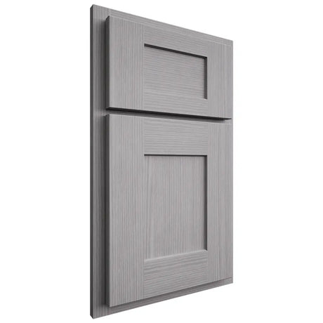 Shiloh Cabinetry Partial Overlay Lancaster White Oak Rift Cut Stratus Door