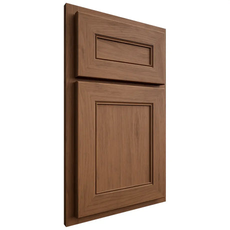 Shiloh Cabinetry Partial Overlay Landes Alder Plain Cut Walnut Door