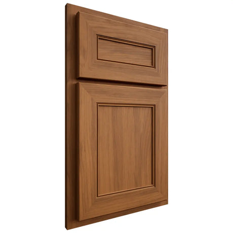 Shiloh Cabinetry Partial Overlay Landes Hickory Plain Cut Chestnut Door