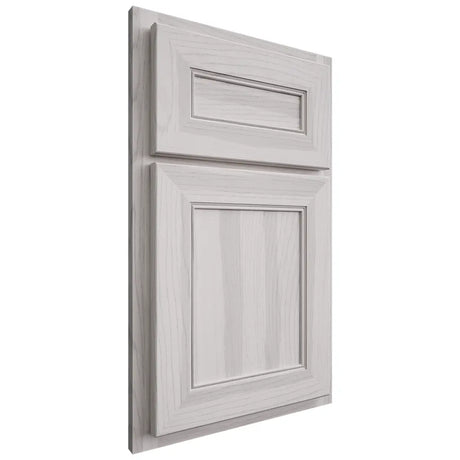 Shiloh Cabinetry Partial Overlay Landes Hickory Plain Cut Cotton Door