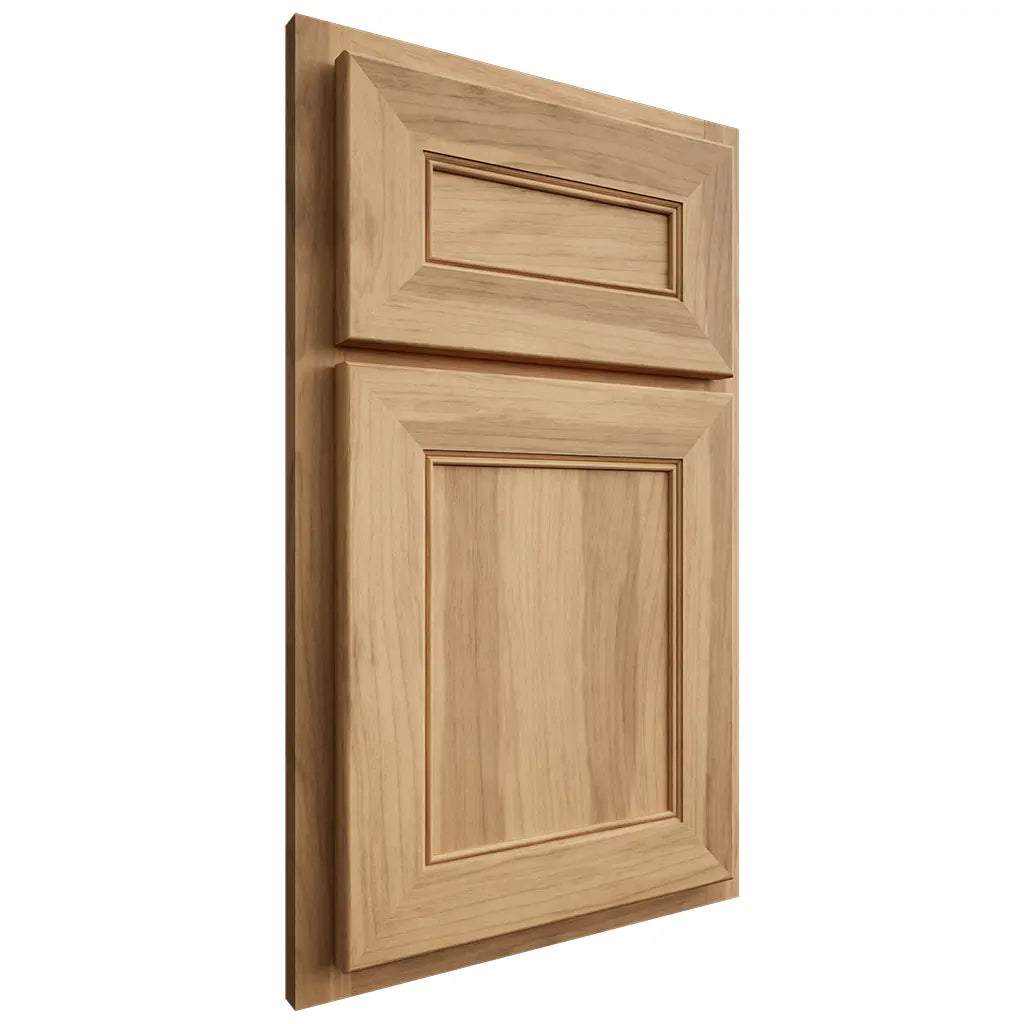 Shiloh Cabinetry Partial Overlay Landes Hickory Plain Cut Natural Door