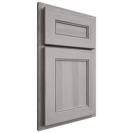 Shiloh Cabinetry Partial Overlay Landes Hickory Plain Cut Stratus Door