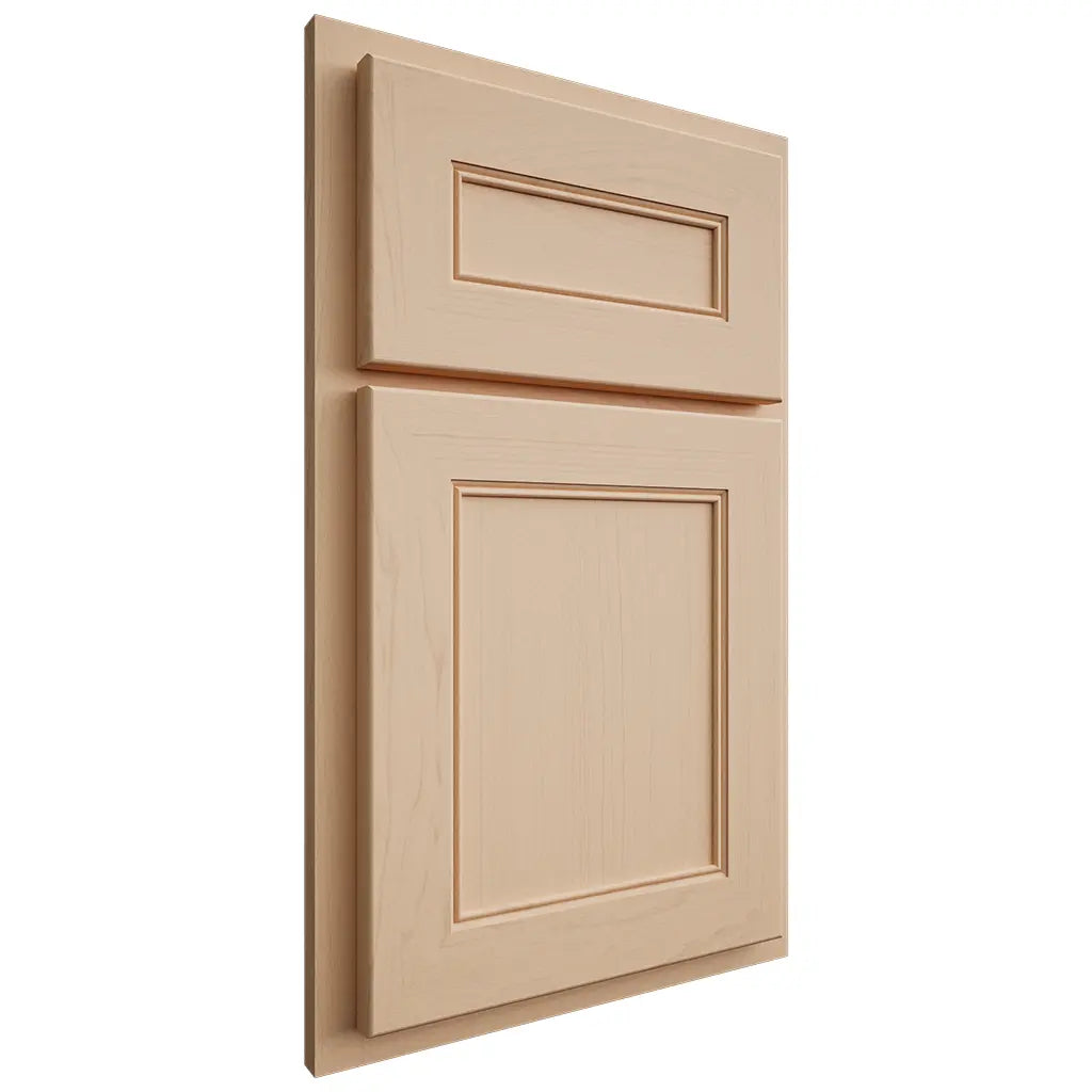 Shiloh Cabinetry Partial Overlay Landes Maple Plain Cut Natural Door