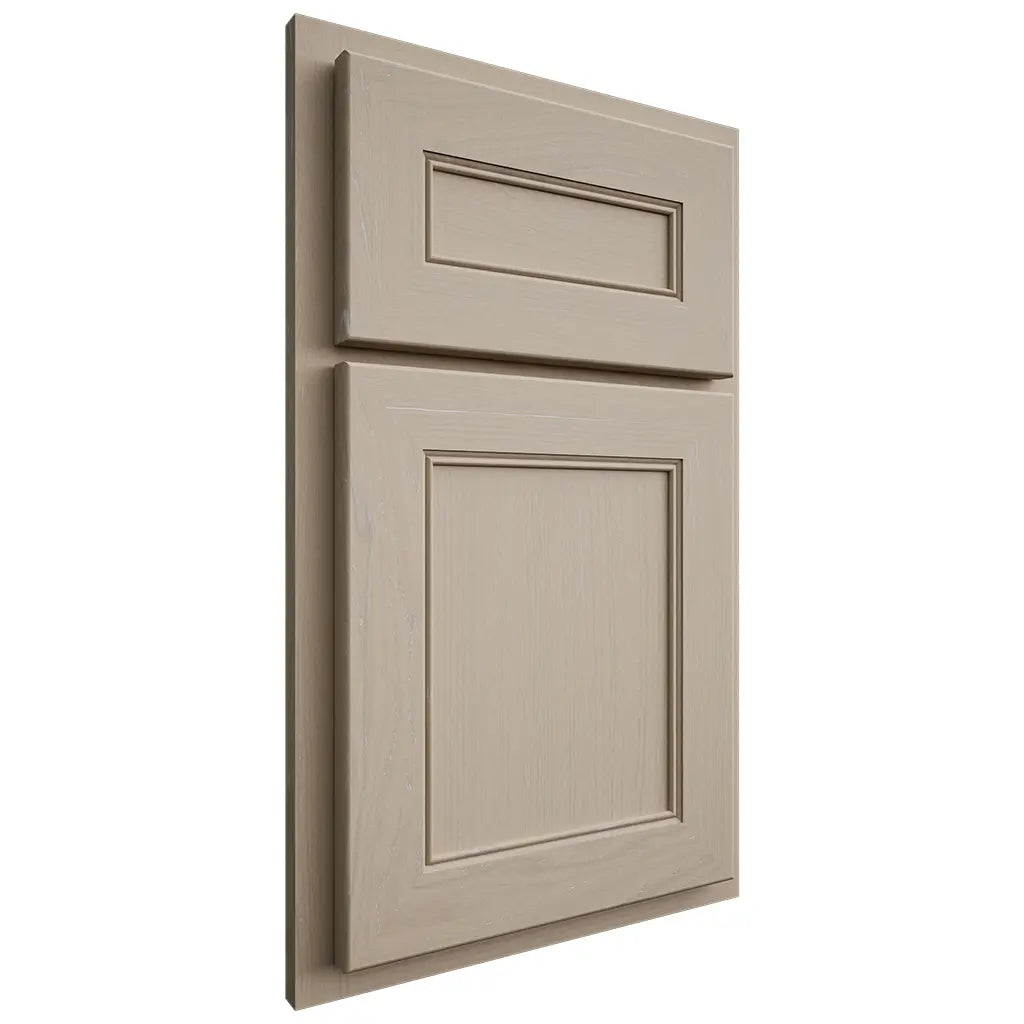 Shiloh Cabinetry Partial Overlay Landes Maple Plain Cut Pebble Door