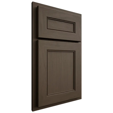 Shiloh Cabinetry Partial Overlay Landes Maple Plain Cut Perfect Brown Door