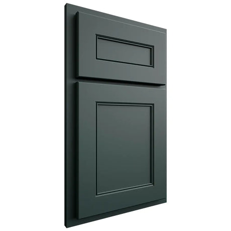 Shiloh Cabinetry Partial Overlay Landes Paintable Billiard Green Door