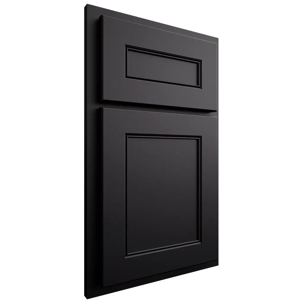 Shiloh Cabinetry Partial Overlay Landes Paintable Black Door
