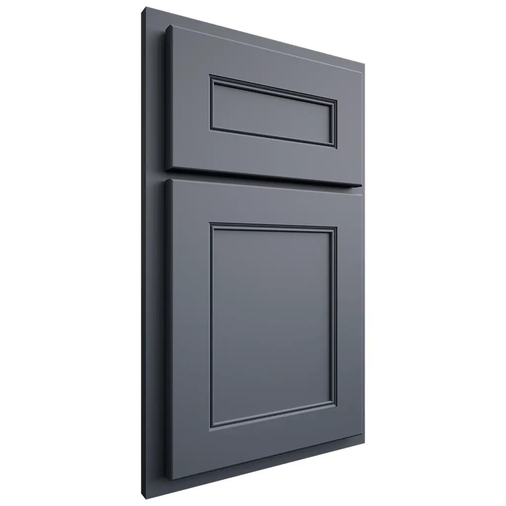 Shiloh Cabinetry Partial Overlay Landes Paintable Slate Tile Door