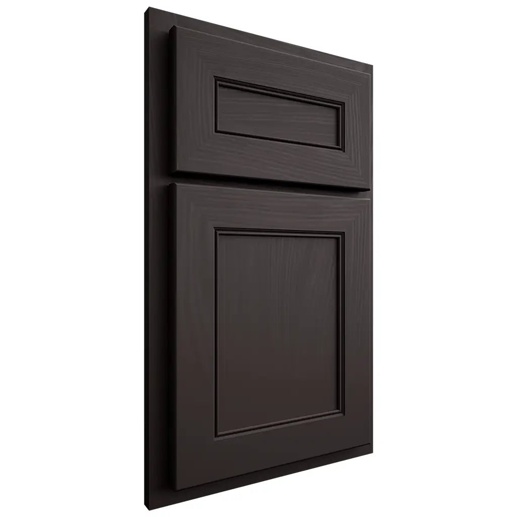 Shiloh Cabinetry Partial Overlay Landes Poplar Plain Cut Carbon Door