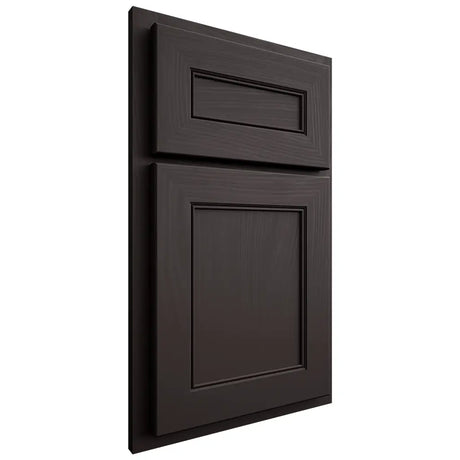 Shiloh Cabinetry Partial Overlay Landes Poplar Plain Cut Carbon Door