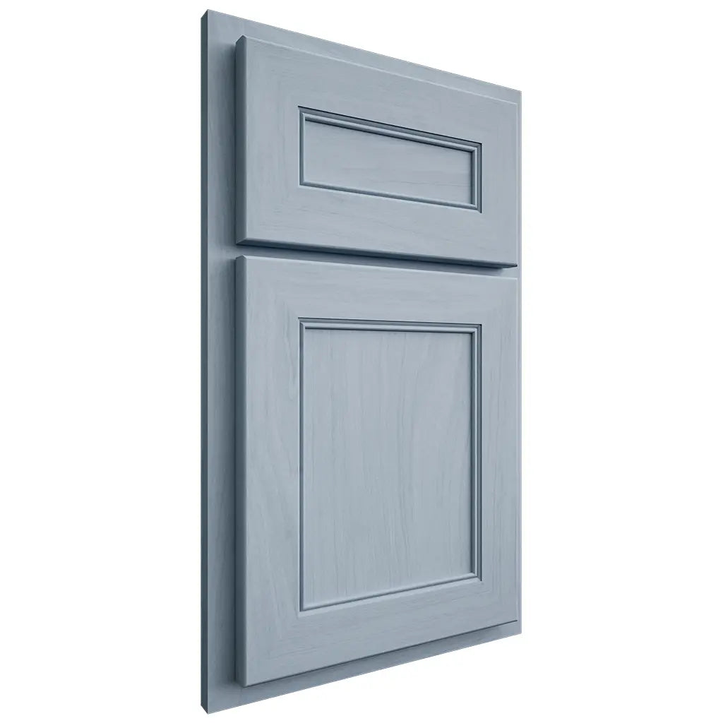 Shiloh Cabinetry Partial Overlay Landes Poplar Plain Cut Sky Door