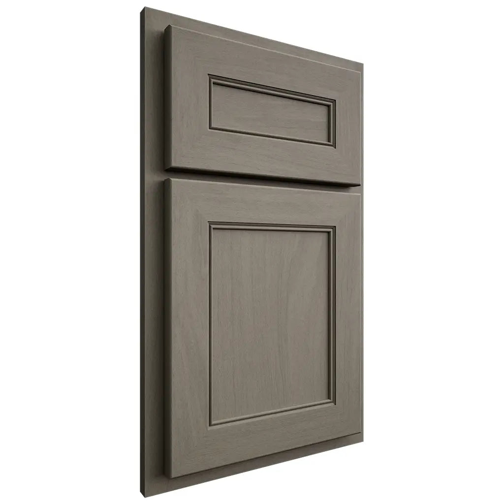 Shiloh Cabinetry Partial Overlay Landes Poplar Plain Cut Thyme Door