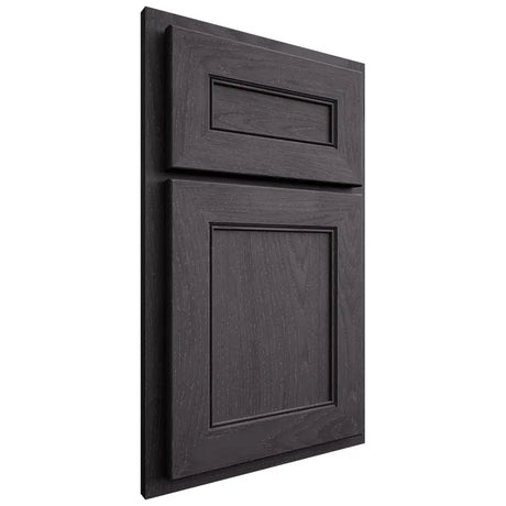 Shiloh Cabinetry Partial Overlay Landes Red Oak Plain Cut Harbor Door