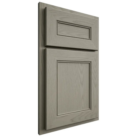 Shiloh Cabinetry Partial Overlay Landes Red Oak Plain Cut Thyme Door