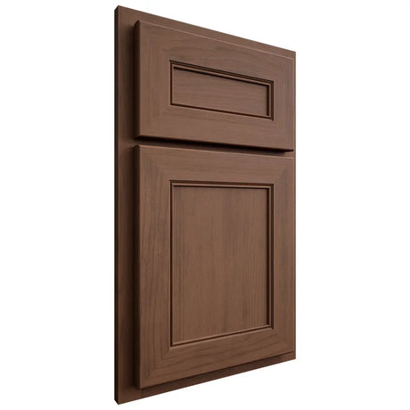 Shiloh Cabinetry Partial Overlay Landes Walnut Plain Cut Natural Door