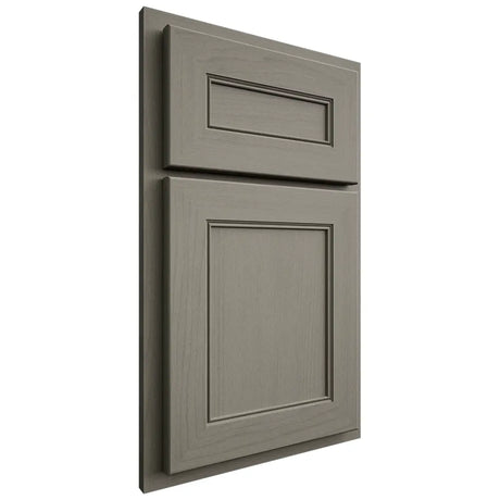 Shiloh Cabinetry Partial Overlay Landes Walnut Plain Cut Thyme Door