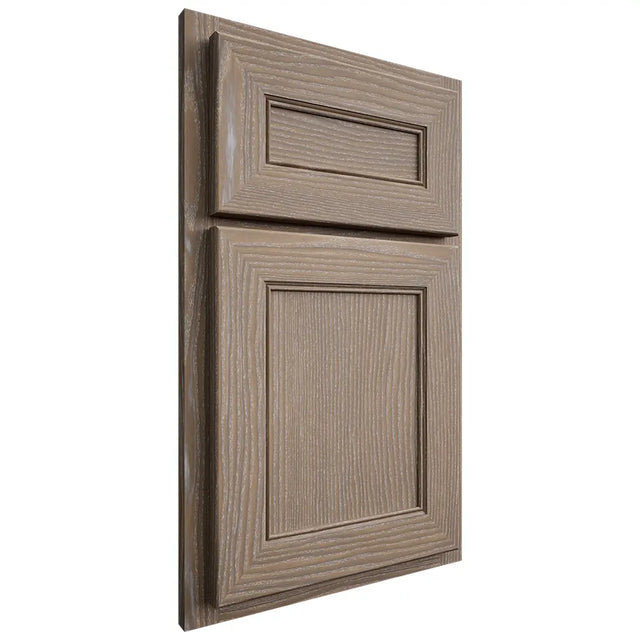 Shiloh Cabinetry Partial Overlay Landes White Oak Plain Cut Almond Door