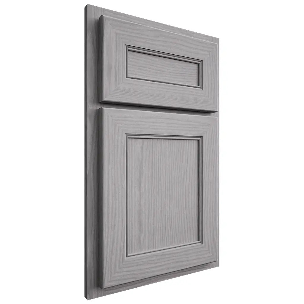 Shiloh Cabinetry Partial Overlay Landes White Oak Plain Cut Stratus Door