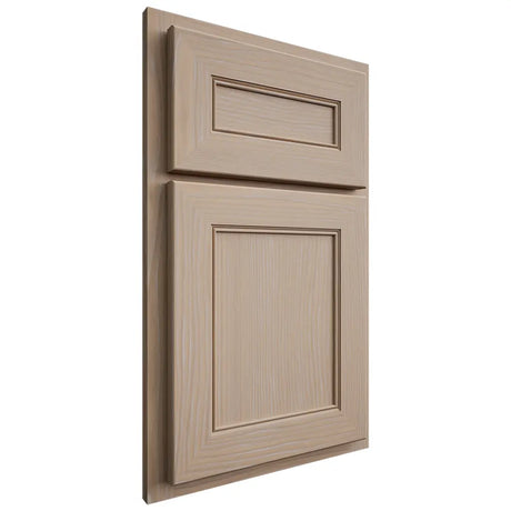 Shiloh Cabinetry Partial Overlay Landes White Oak Plain Cut Straw Door