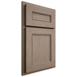Shiloh Cabinetry Partial Overlay Landes White Oak Quarter Sawn Almond Door